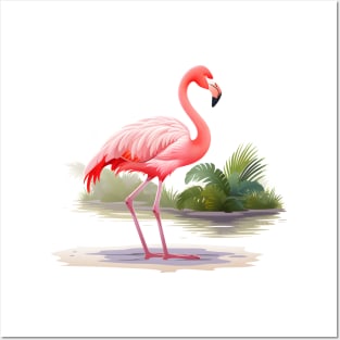 Cool Flamingo Posters and Art